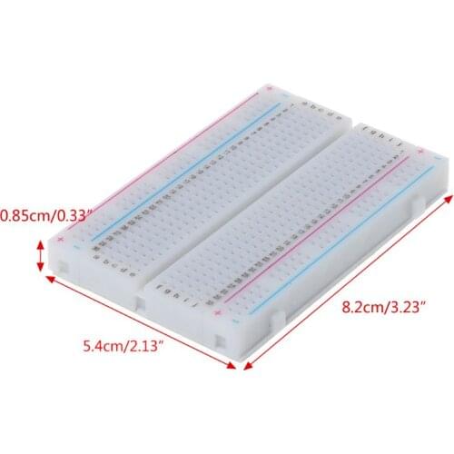 400 Tie Points Universal Solderless PCB Breadboard Mini Test Protoboard