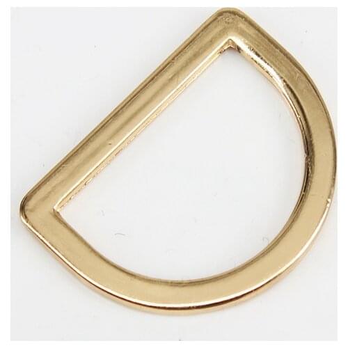 50piece 30mm Gold Tone Alloy D Shaped Ring Belt Buckle for Backpack Straps Luggage Fasteners Hooks Clips Sewing Supplies K405
