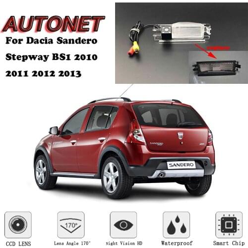 AUTONET Backup Rear View camera For Dacia Sandero Stepway BS1 Hatchback 2010 2011 2012 2013 /parking Camera or Bracket
