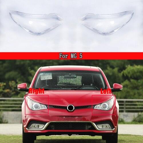 Car Headlight Lens Glass Lampcover Cover Lampshade Bright Shell Product Headlamp Plastic Clear Transparent For MG 5