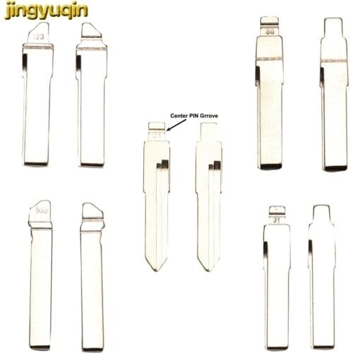 Jingyuqin 10X Car Key Blade #01 #31 #86 #133 #149 For Audi For VW Polo Passat B5 Tiguan Golf Santana Bora Seat Skoda HU66 Blank