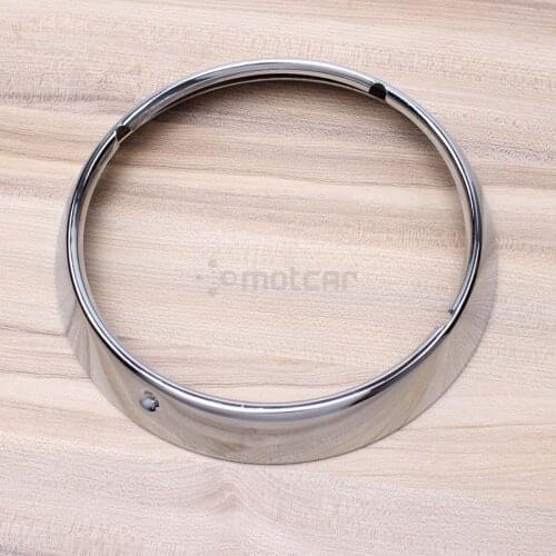Motorcycle 7" Chrome Headlight Trim Ring Headlamp Cover For Harley Touring Road King Electra Glide Street Glide and Tri Glide