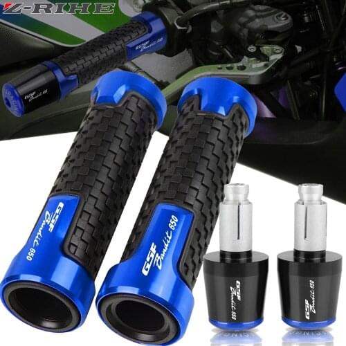 Motorcycle Handlebar Grips Handle Bar End Cap Plug For SUZUKI GSF650BANDIT GSF650 BANDIT 2005 2006 2007 2008 2009 2010 2011-2015