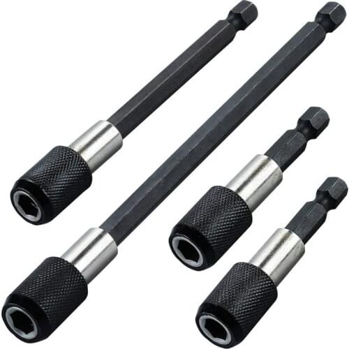 Quick-change bit holder set 1/4 inch hexagonal shank Magnetic bit holder for electric drill impact wrench screwdriver 4 pcs