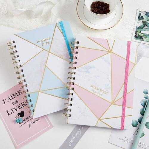 2022 New A5 Daily Weekly Planner Agenda Weekly Goals Notebook Habit Tracker Journal Stationery Office Gifts School Supplies