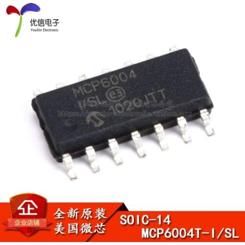 Genuine original patch MCP6004T-I / SL operational amplifier Quad 1.8V 1MHz SOP-14