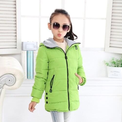 Girl Parkas Enfant Jacket Jaxckets&coats Autumn Winter Jacket for Girls Clothes Cotton Padded Hooded Kids Coat Children Clothig