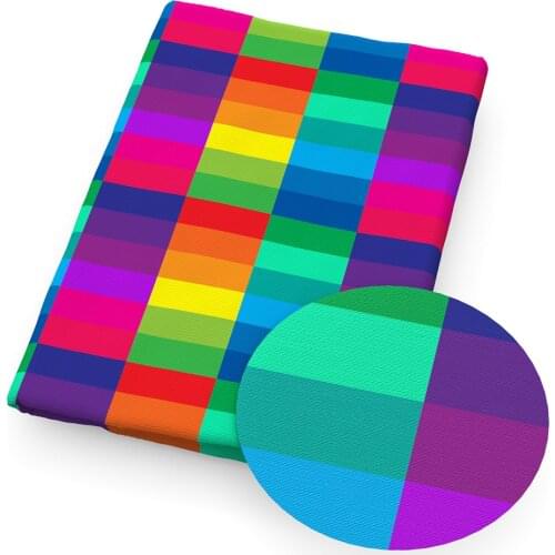 50*140CM patchwork Rainbow printed Polyester Cotton Fabric Patchwork for Dress Making Puppet,c11997