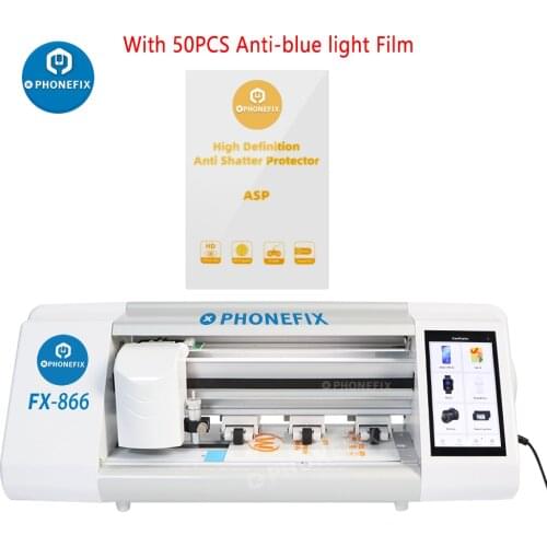 PHONEFIX FX866 Flexible Hydrogel Film Screen Protector Auto Cutting Machine for Phone Watch Camera PC Front Glass Film Cutter