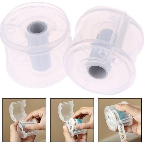 Simple Stationery Masking Tape Cutter Office Supplies Transparent Tape Holder Diy Tape Peripheral Tool Office Tape Dispenser
