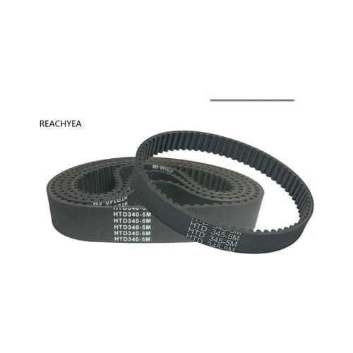 HTD310-5M HTD315-5M HTD320-5M HTD325-5M HTD330-5M HTD335-5M HTD340-5M HTD345-5M Rubber Timing Belt Black 1PC
