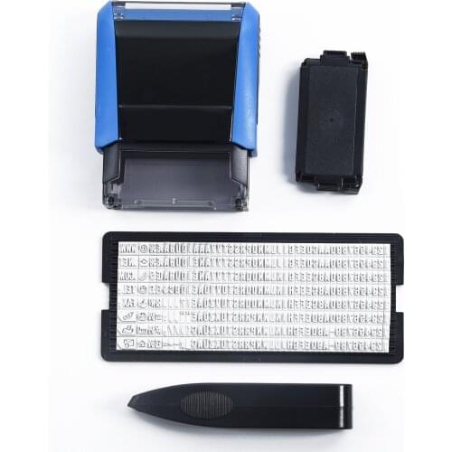 Rubber Stamp Kit DIY Business Address Name Personalized Customized Self-Inking Handicrafts Printing Stamper штамп для стемпинга