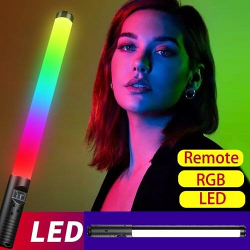 Photography Lighting Stick RGB Handheld LED Light Wand USB Rechargeable 3000-6000K Home Party RGB Colorful Fill Lights LED Flash
