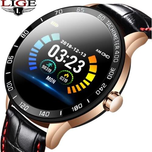 LIGE New Smart Watch Men Fitness Smart Watch IP67 heart rate blood Pressure Monitor Pedometer for Android ios Sports smart watch