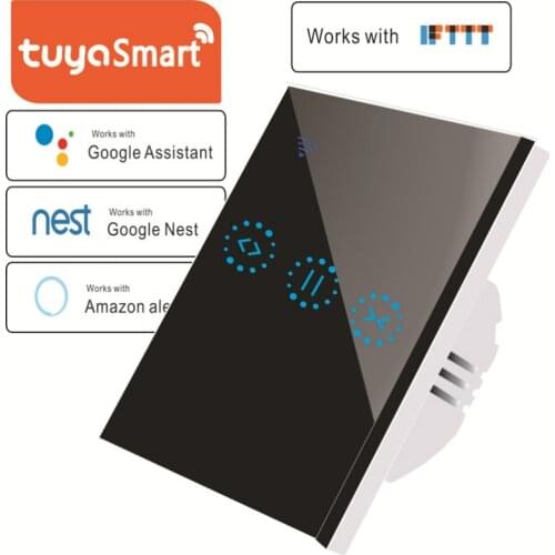 Smart Home WiFi Electrical touch Blinds curtain switch Smart Life APP Voice Control by Alexa Echo for Mechanical Blinds Motor