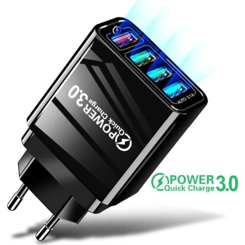 Lovebay 48W USB Charger Quick Charge 3.0 Mobile Phone Charger QC3.0 Fast Charging For iPhone Samsung Xiaomi Tablet Wall Adapter