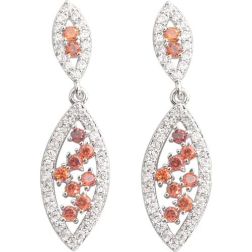 Glamorous Red Garnet 2*2mm Semi-precious Silver Cool For Womens Stud Earrings ED0233