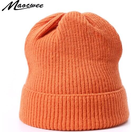 Winter Hats for Woman Men New Beanies Knitted Outdoor Hat Girls Autumn Female Solid Beanie Caps Warmer Bonnet Ladies Casual Cap