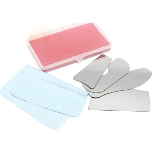 4pcs/1Pack Dental Clinic Stainless Steel Orthodontic Intraoral Photography Mirrors For Dentsit