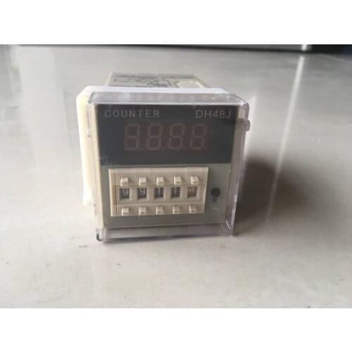 1pc DH48J 8 Pin Digital Display Counter Counting Relay With Memory Relay 1-999900 12VDC 24VDC 110VAC 220VAC