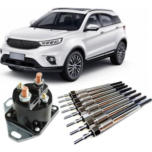 9Pcs/Set heat-resistant metal F4TZ-12A342-BA spark plug F81Z-12B533-AC K-12B533-A Ford 7.3 Система зажигания