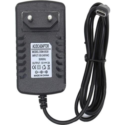 5V 3A 3000mA Power Supply Adapter USB Type-C Charger for Raspberry Pi 4 US / EU Plug without Switch