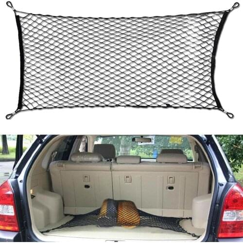 Car Auto Cargo Net Nylon Mesh Universal Rear Trunck Organizer Storage Pocket Luggage Holder SUV Truck