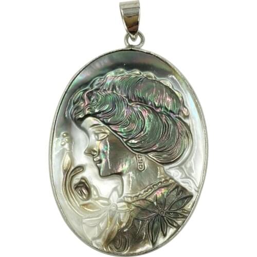 Free Shipping Women Fashion Jewelry Mother of pearl Shell Women Pendant Bead 1pcs C8400