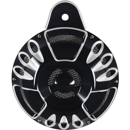 Motorcycle Horn Speaker Cover Horns Assembly Black/Chrome For Harley Touring Electra Glide FLHR FLHX 91-17 Sportster XL 2007-Up