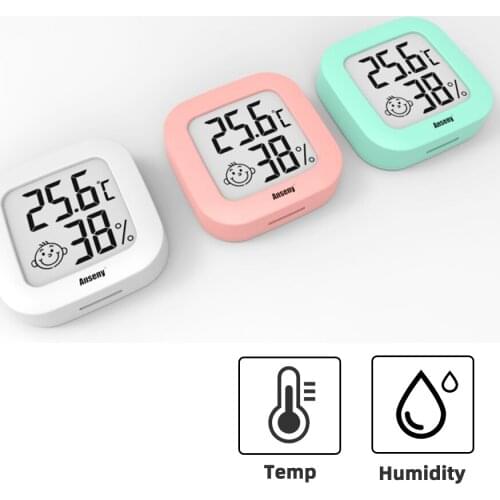 LCD Mini Digital Temperature Indoor Thermometer Indoor Thermometer Temperature Tools Room Hygrometer Gauge Sensor Humidity Meter