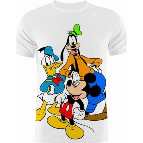 Disney Movie Goofy 3D Print Children T Shirt Summer Fashion Cartoon Anime Women Tee Shirt Short Sleeve Men T-shirts