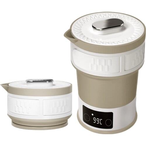 Travel Folding Water Kettle Silicone Portable Electric Kettle Camping Water Boiler Foldable Mini Insulation Tea Kettle