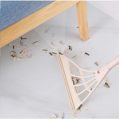 Dual-Use Silicone Broom Folding Floor Glass Mop Wiper Mopping Multifunctional Household Pet Hair Removal Brush Cleaning Tools