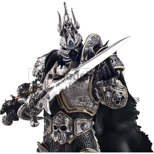 Gift Modle WOW Movie Toys World Of Warcraft Figure Death Knight Lichking 7Inch 18CM Arthas Menethil Lich King Figma Toy Collect