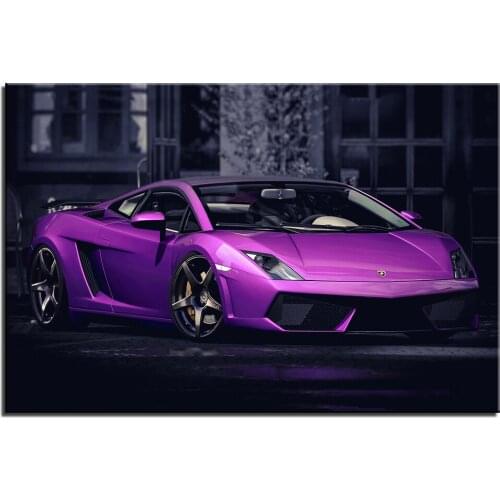 Lambo Aventador Supercar Poster and Prints Canvas Painting Decoration Wall Art Pictures For Living Room DIY Frame