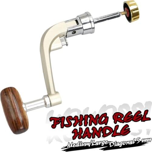 Metal Spinning fishing reel wooden handle fishing vessel folding rocking arm fishing wheel spinning wheel Fishing accessories