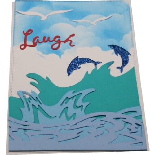 Wave background Metal Cutting Dies Stencils For Card Making Decorative Embossing Suit Paper scrapbooking arrivage stamps and die