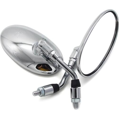Motorcycle Aluminum Alloy Silver Rearview Mirrors For Honda VT400 VT500 VT600 VT700 VT750 VT800 VT1100 400 500 600 700 750 1100
