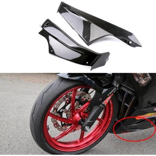 100% 3K carbon fiber Low side fairing For Kawasaki Ninja400 NINJA400 refitted shell lower shroud bottom shield 2018 2019 2020