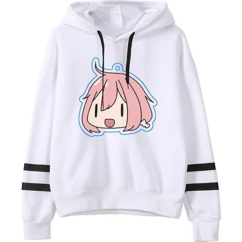 2021 New Yuru Camp△ Hoodies Japan Anime Funny Cute Thick Hoody Harajuku Autumn Winter parallel bars Sweatshirt Pullover Clothes