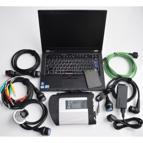 2020.12V New MB Star C4 with T410 laptop second hand + software HDD/SSD ready to use for car and truck diagnostic scanner