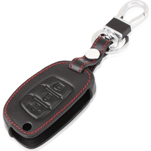 New ! genuine leather car key cover for Hyundai Avante Porter Grandeur Sonata 8 Santafe i30 HB20 Solaris Verna ix25 ix45