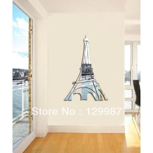 New arrive acrylic Eiffel Tower three-dimensional wall stickers