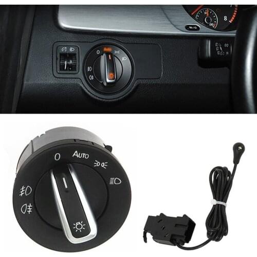 Automotive Cars Headlight Switch and Sensor for VW Golf MK6 MK5 Jetta Tiguan Auto Replacement Interior Switches