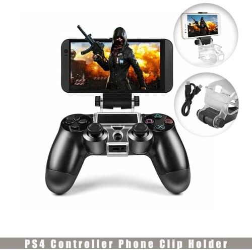 Cell Mobile Phone Stand For PS4 Controller Mount Hand Grip Joystick For PlayStation 4 Gamepad Smartphone Android Clip Holder New