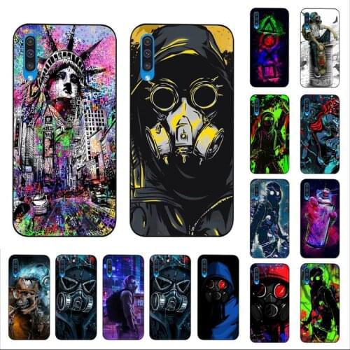 YNDFCNB DJ Man Antigas mask Phone Case for Samsung A30s 51 5 71 70 40 10 20 s 31 A7 A8 2018