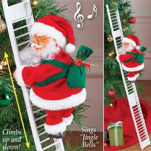 Christmas Decoration Santa Claus Electric Climbing Hanging Christmas Tree Ornaments Toys Kids Gift Christmas Decoration #20