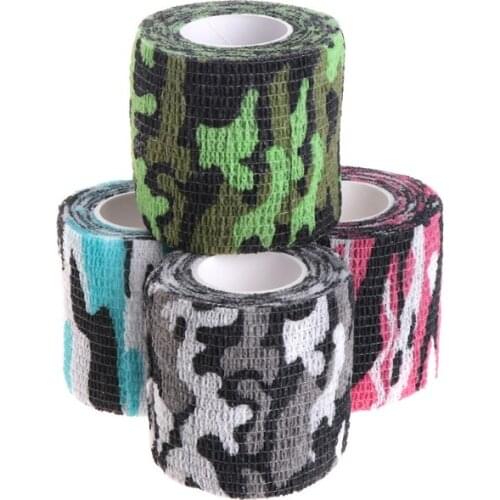 U7EF Tattoo Self-adhesive Non-woven Elastic Sport Tape Bandage Grip Tube Cover Wrap
