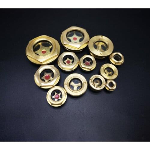 Hex Head M10/12/14/16/20...M60 Metric Male Brass Oil Level Sight Glass Window Use In Air Compressor Lathe