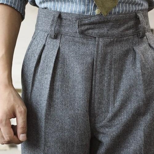 TURBOSUN Men's Wool Trousers